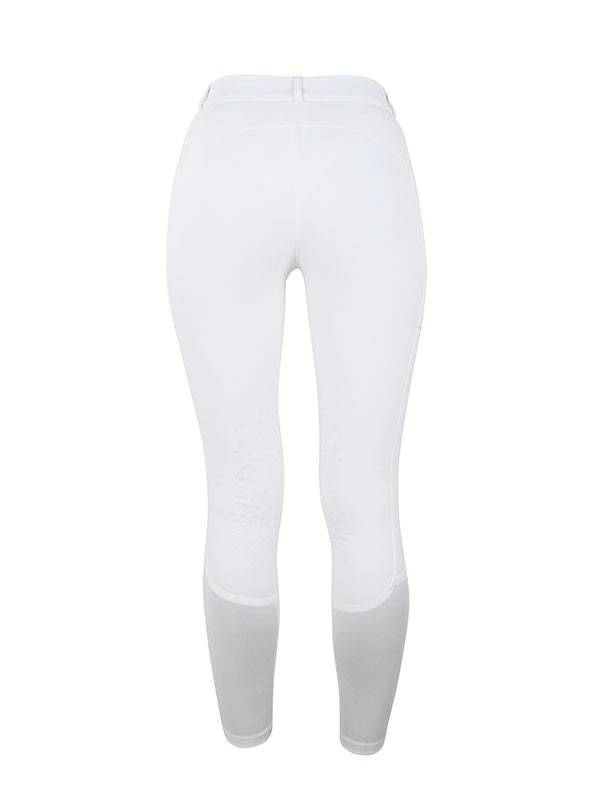 Pantalon Elite Knee Grip White Blue Meadow - Equestrian Stockholm