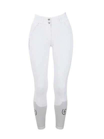 Pantalon Elite Knee Grip White Blue Meadow - Equestrian Stockholm