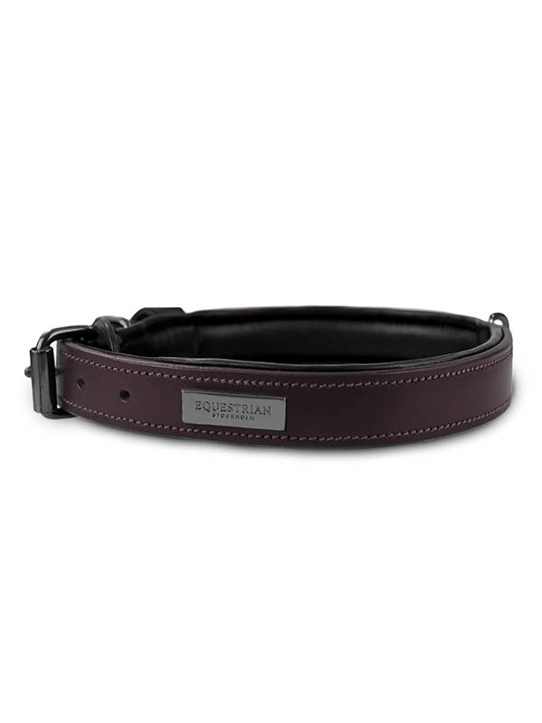 Clean Black Raven dog collar - Equestrian Stockholm