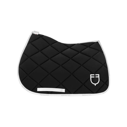 Tapis de selle technique logo noir/blanc - EQUESTRO