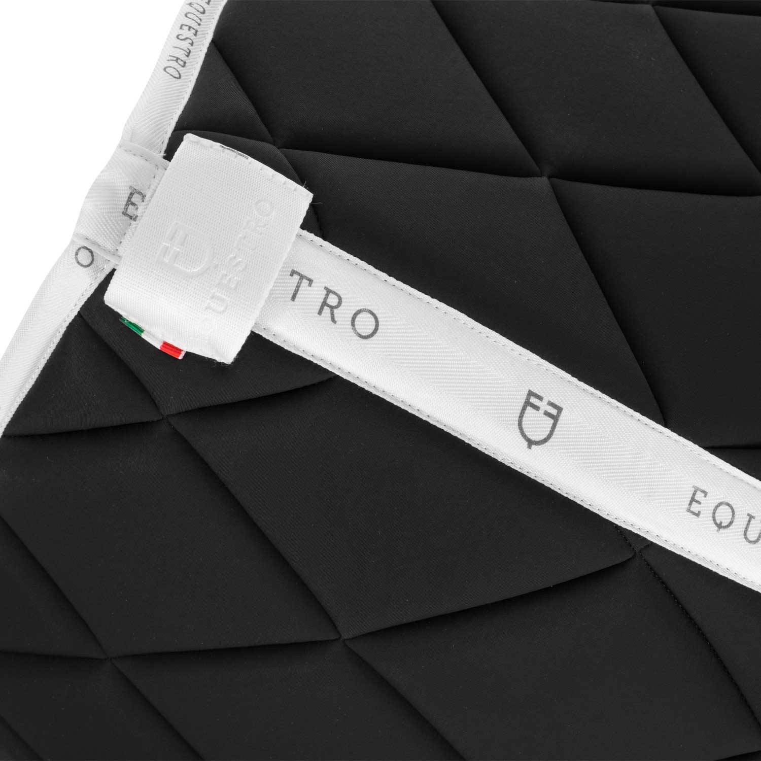 Tapis de selle technique logo noir/blanc - EQUESTRO