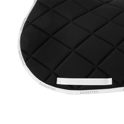 Tapis de selle technique logo noir/blanc - EQUESTRO