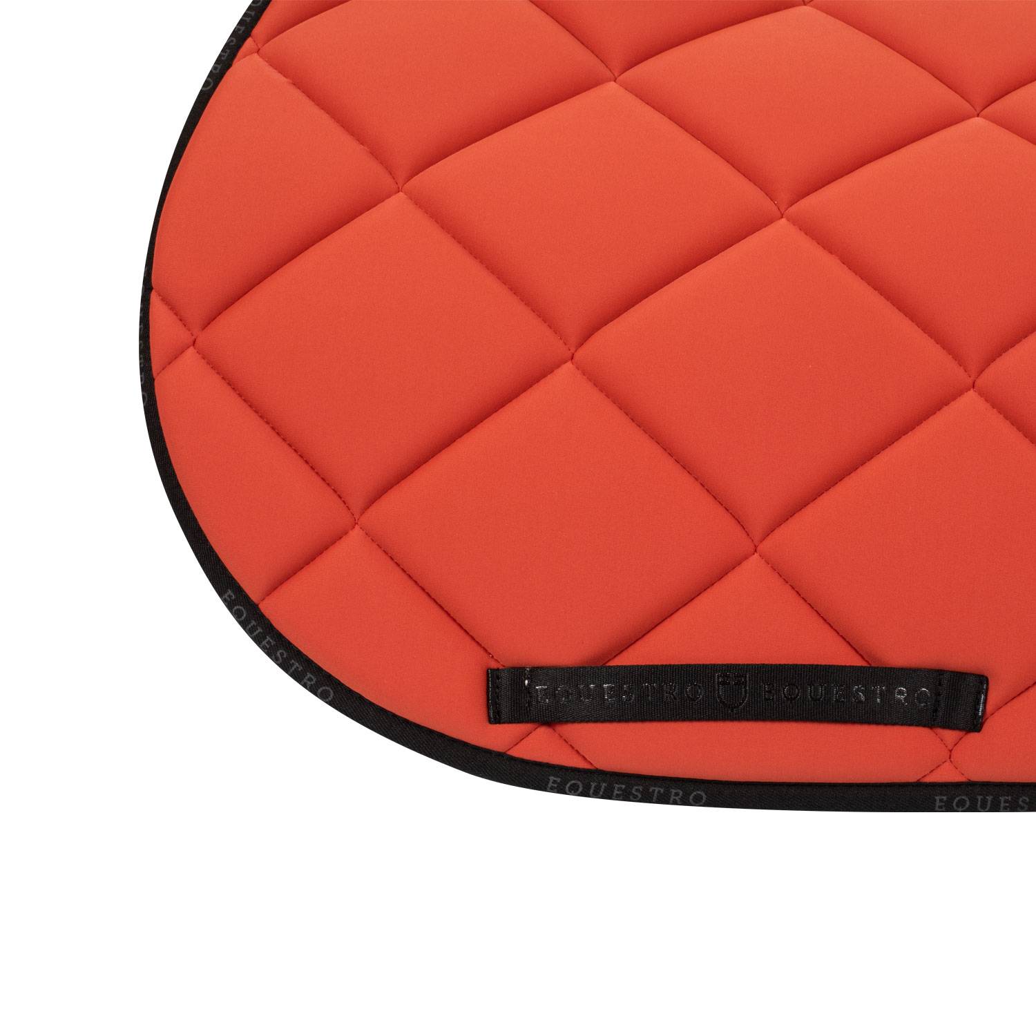 Technical saddle pad logo brick/black - EQUESTRO