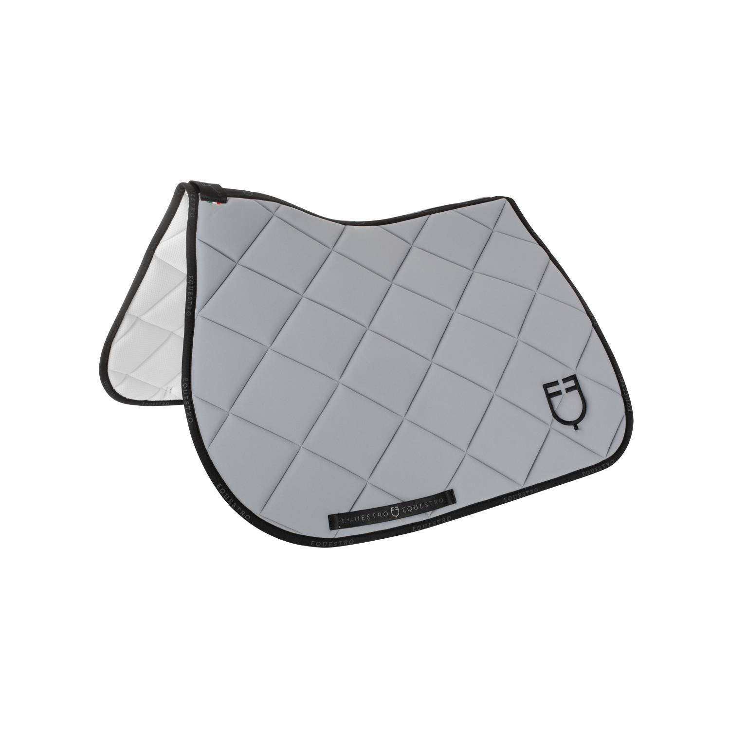 Tapis de selle technique logo gris/noir- EQUESTRO