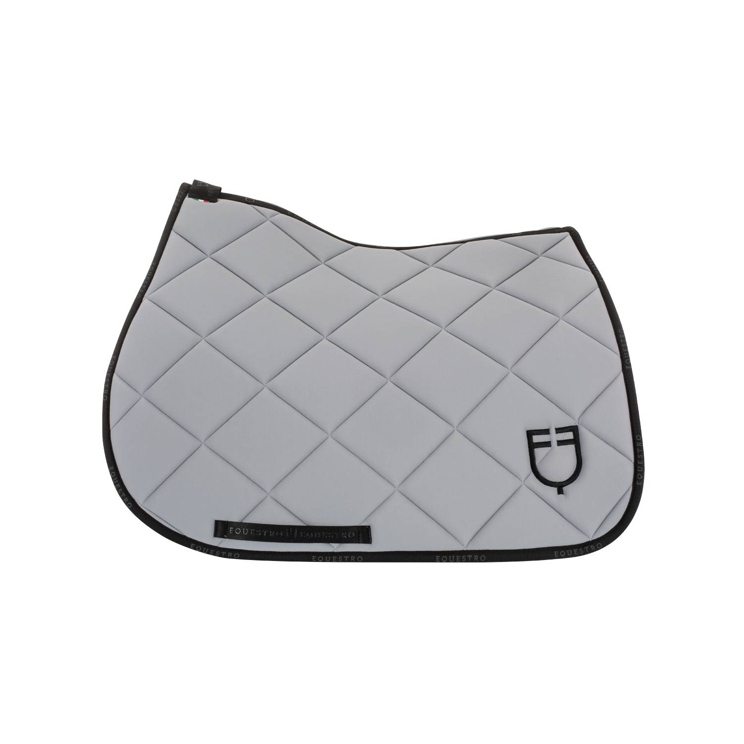 Tapis de selle technique logo gris/noir- EQUESTRO