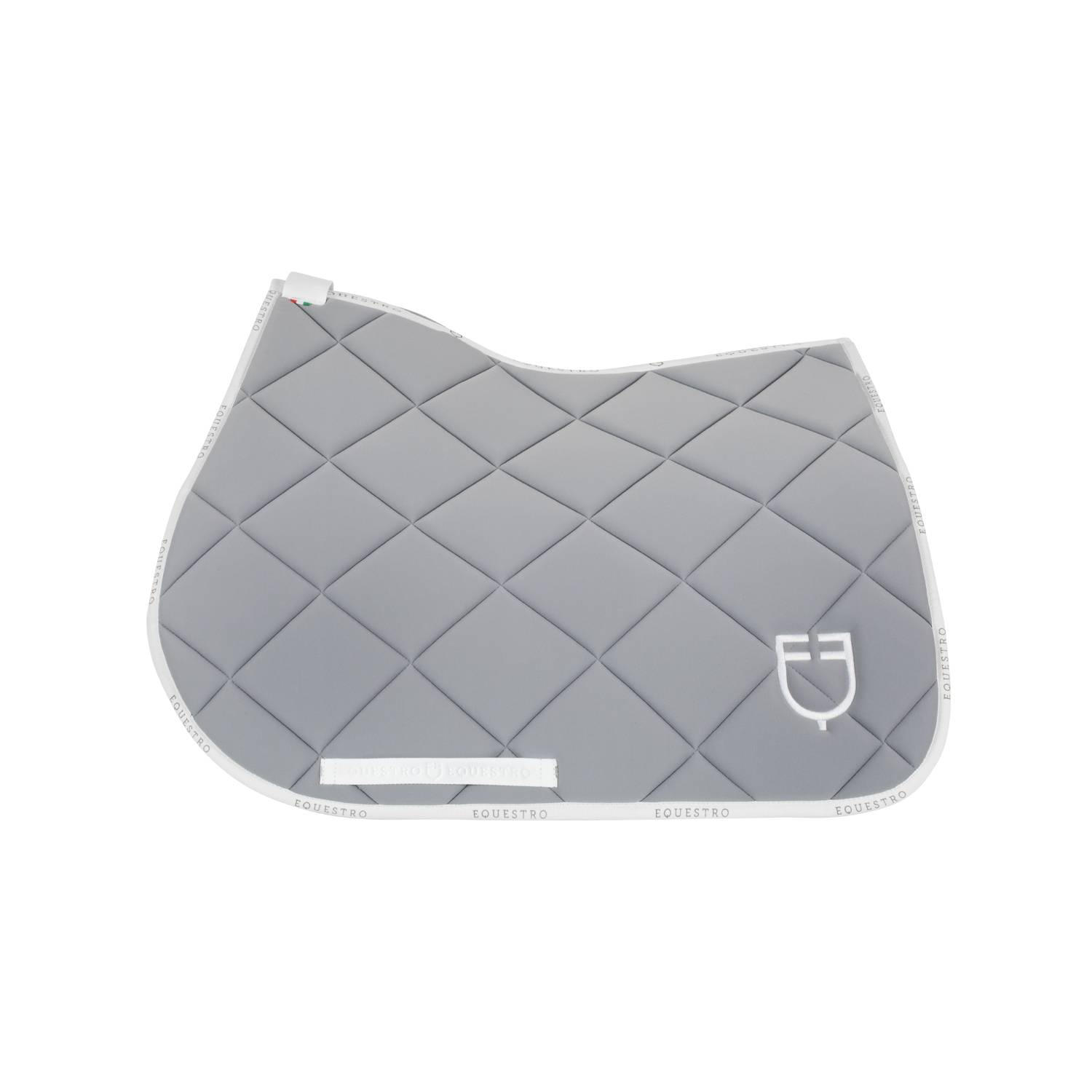Tapis de selle technique logo gris/blanc- EQUESTRO