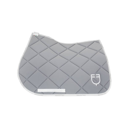 Tapis de selle technique logo gris/blanc- EQUESTRO