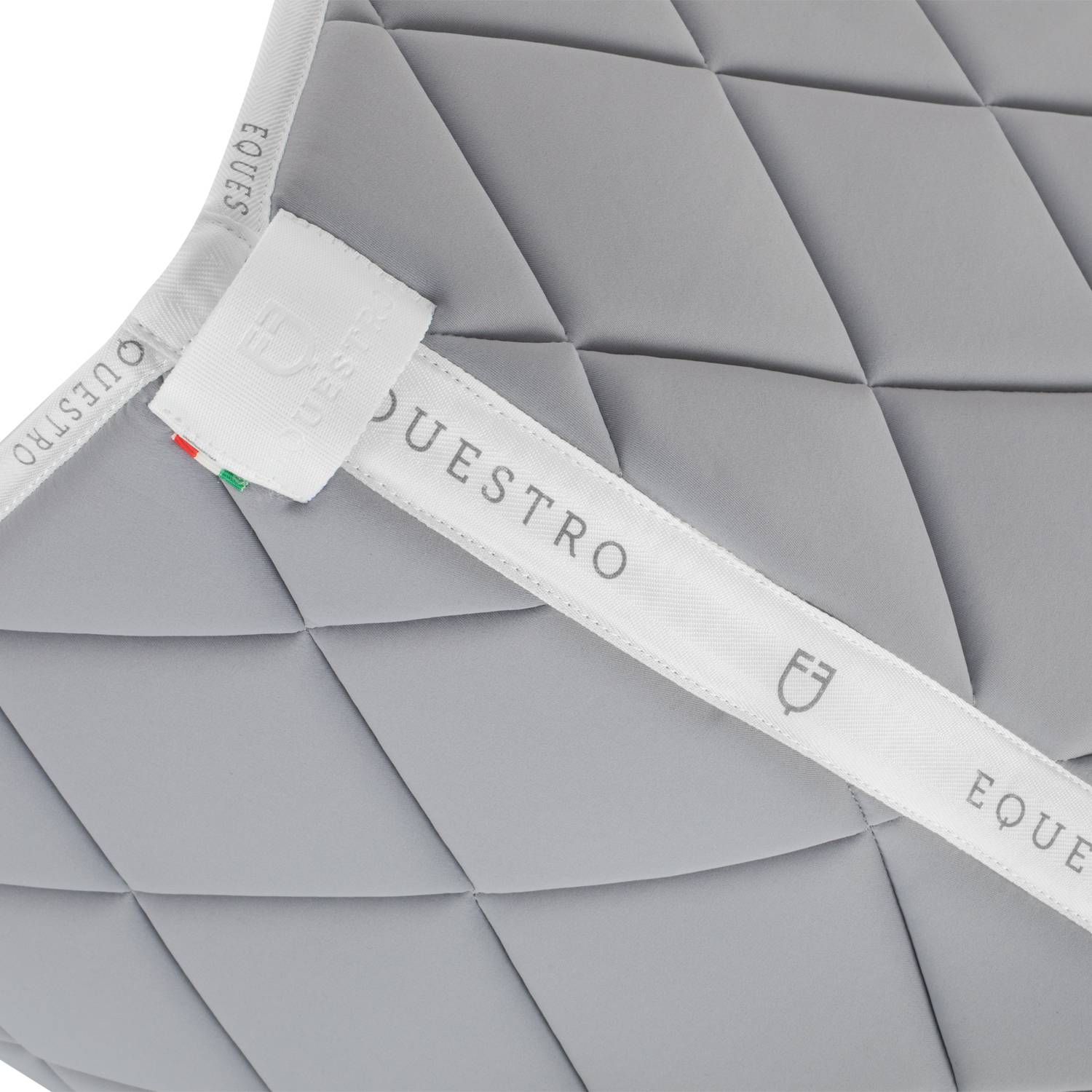 Tapis de selle technique logo gris/blanc- EQUESTRO