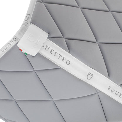 Tapis de selle technique logo gris/blanc- EQUESTRO