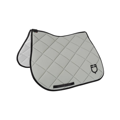 Tapis de selle technique logo gris clair/noir- EQUESTRO