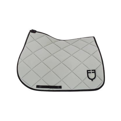 Tapis de selle technique logo gris clair/noir- EQUESTRO