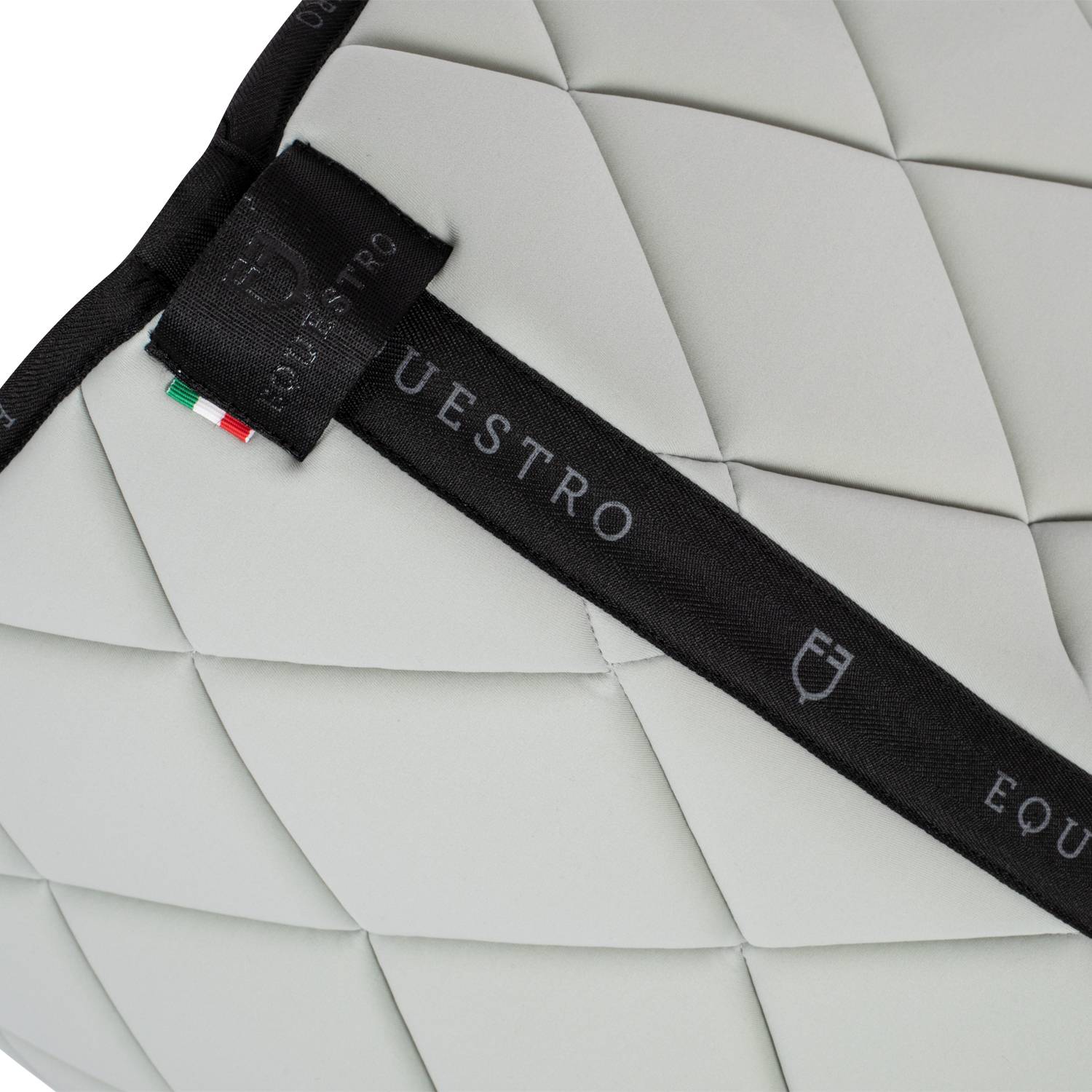 Tapis de selle technique logo gris clair/noir- EQUESTRO