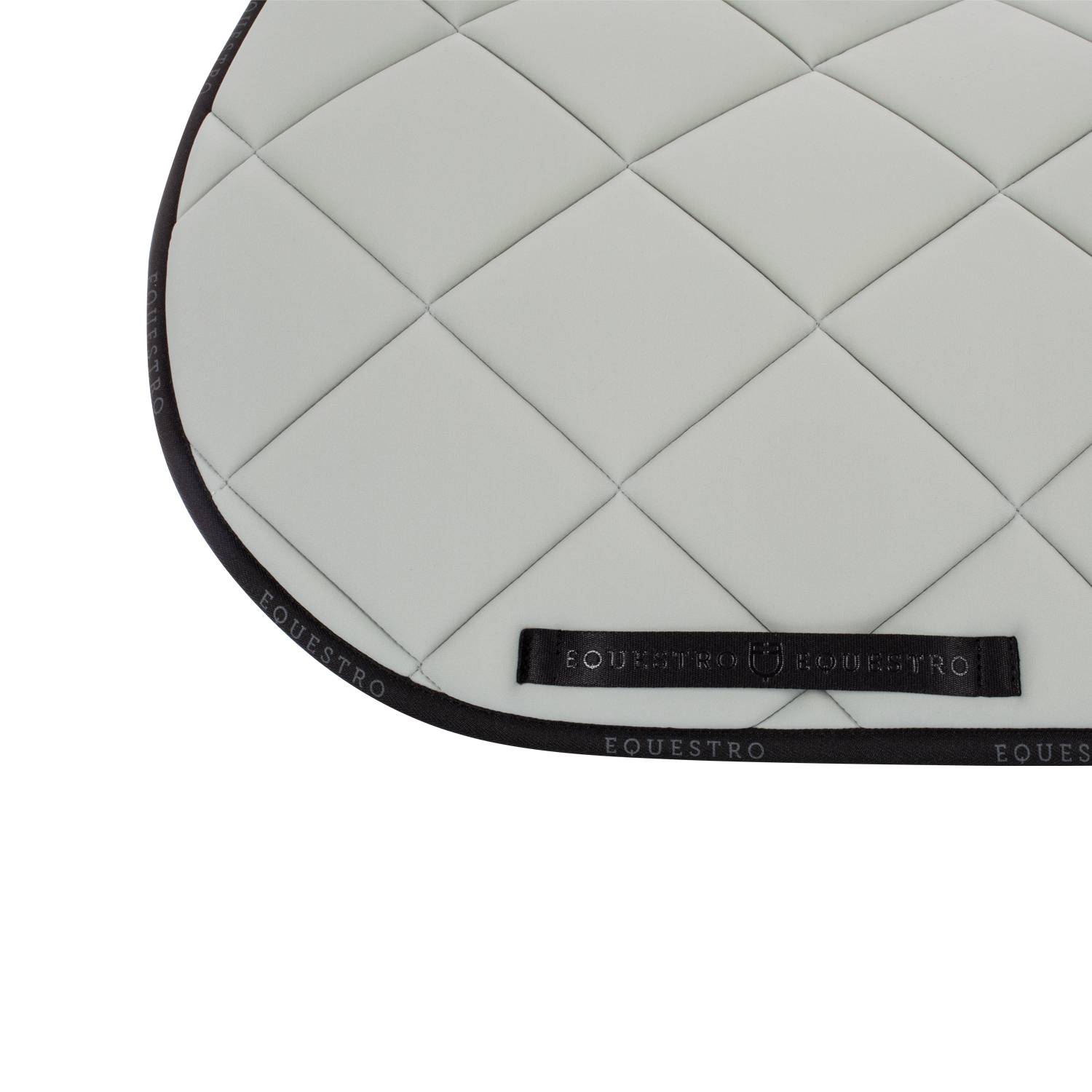 Tapis de selle technique logo gris clair/noir- EQUESTRO
