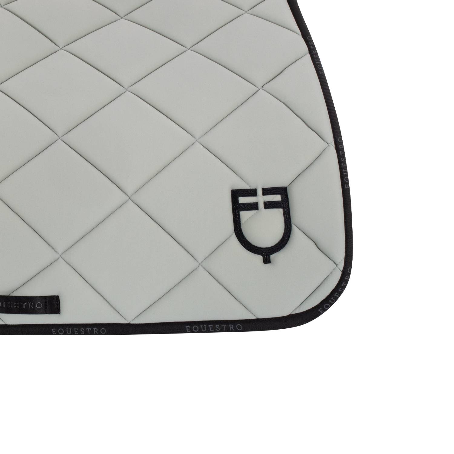 Tapis de selle technique logo gris clair/noir- EQUESTRO