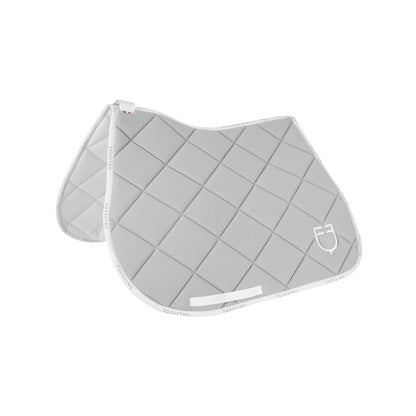 Tapis de selle technique logo gris clair/blanc- EQUESTRO