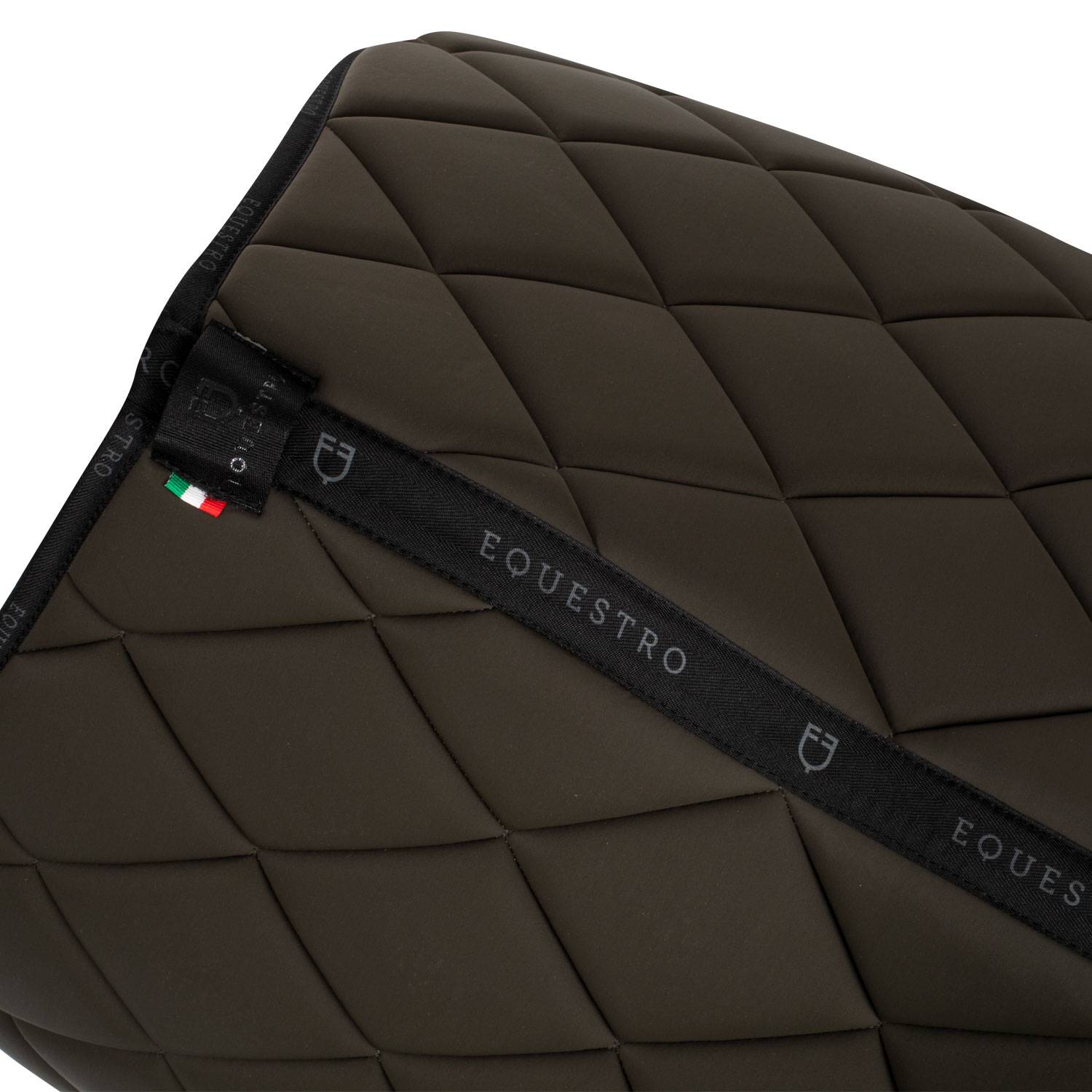 Tapis de selle technique logo kaki/noir- EQUESTRO