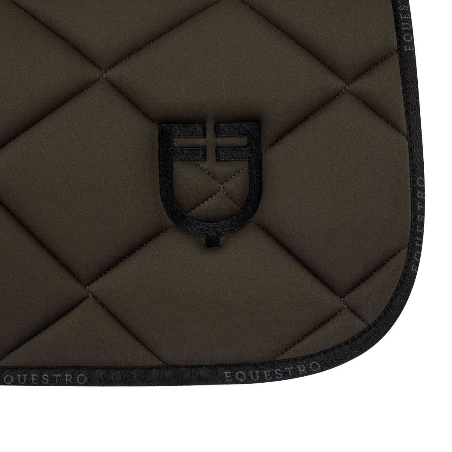 Tapis de selle technique logo kaki/noir- EQUESTRO