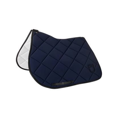 Tapis de selle technique logo bleu marine/noir - EQUESTRO