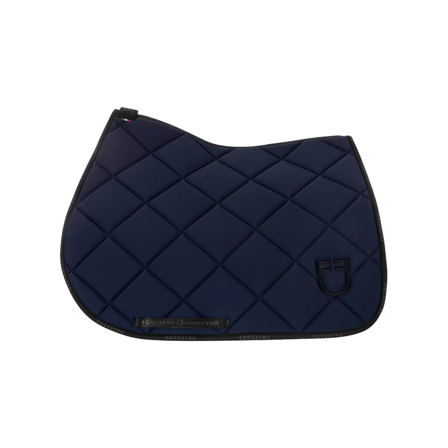 Tapis de selle technique logo bleu marine/noir - EQUESTRO