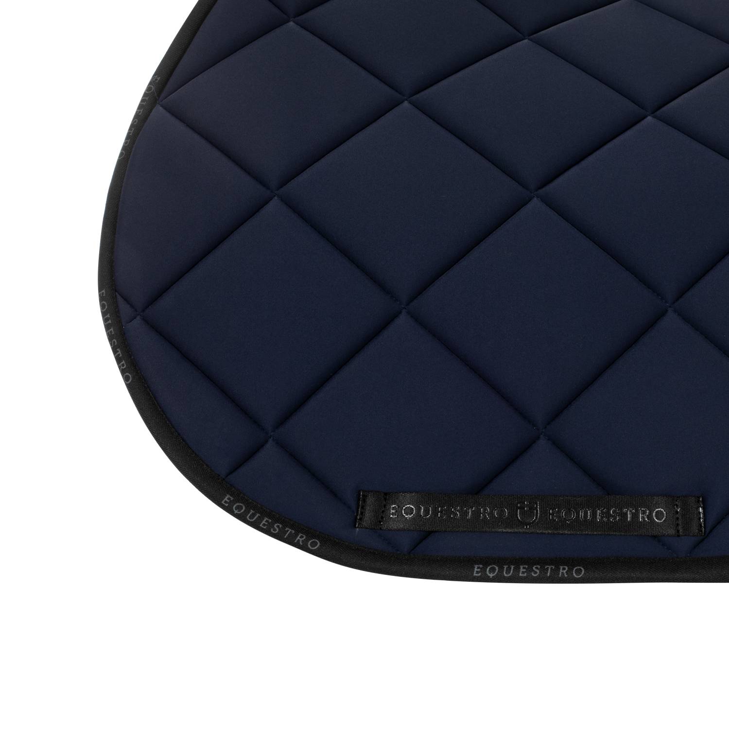 Tapis de selle technique logo bleu marine/noir - EQUESTRO