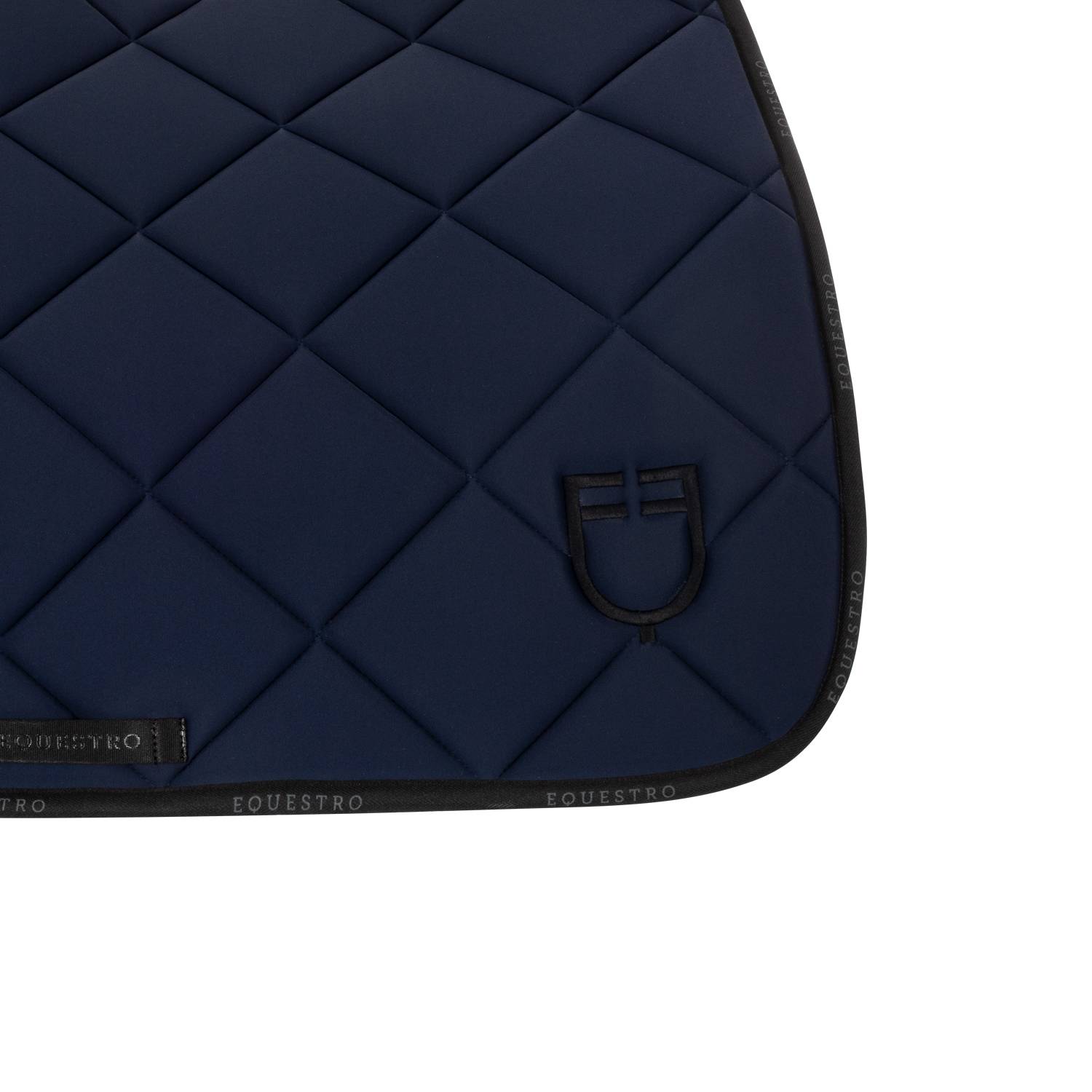 Tapis de selle technique logo bleu marine/noir - EQUESTRO