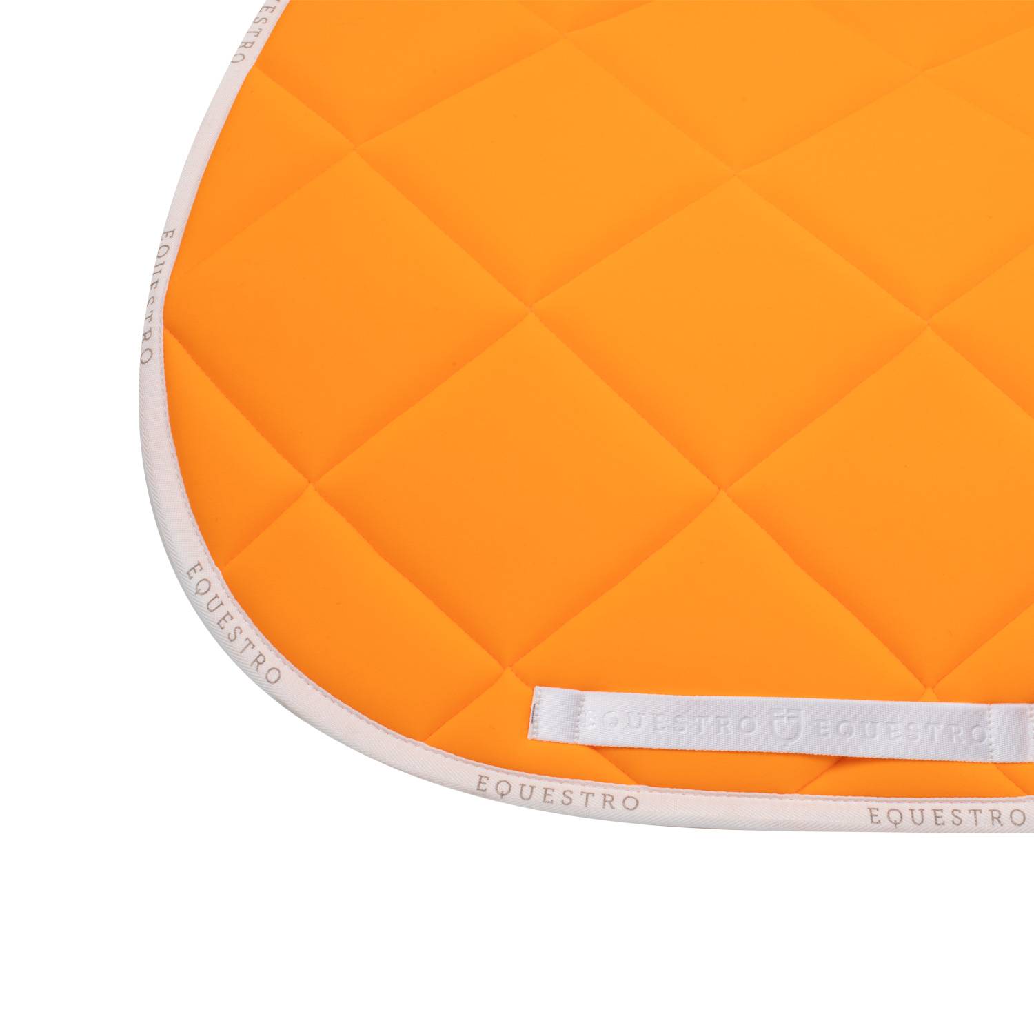 Technical saddle pad logo orange/white - EQUESTRO