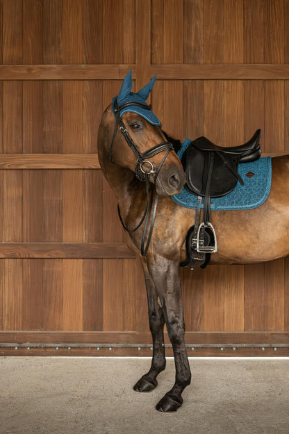 Tapis de selle Sparkling DRESSAGE bleu marine - Kentucky