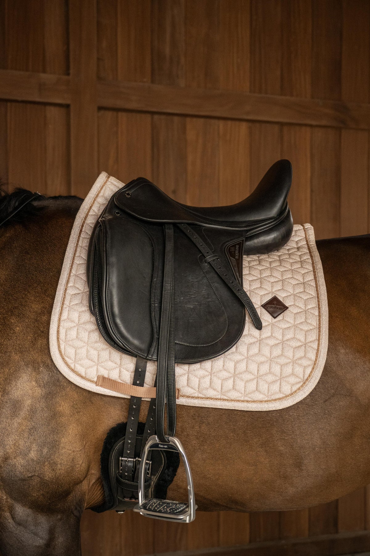 Tapis de selle Sparkling DRESSAGE beige - Kentucky