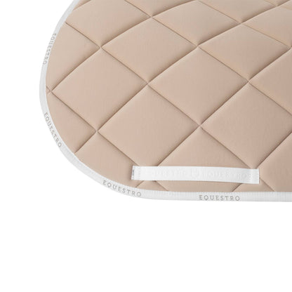 Tapis de selle technique logo beige/blanc - EQUESTRO