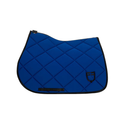 Tapis de selle technique logo bleu électrique/noir - EQUESTRO