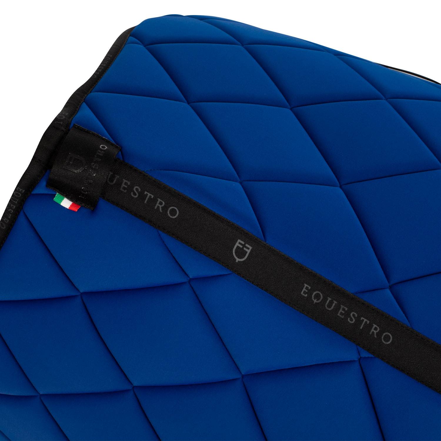 Tapis de selle technique logo bleu électrique/noir - EQUESTRO