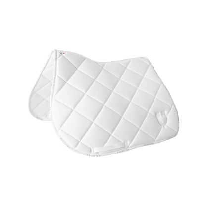 Tapis de selle technique logo blanc/blanc - EQUESTRO