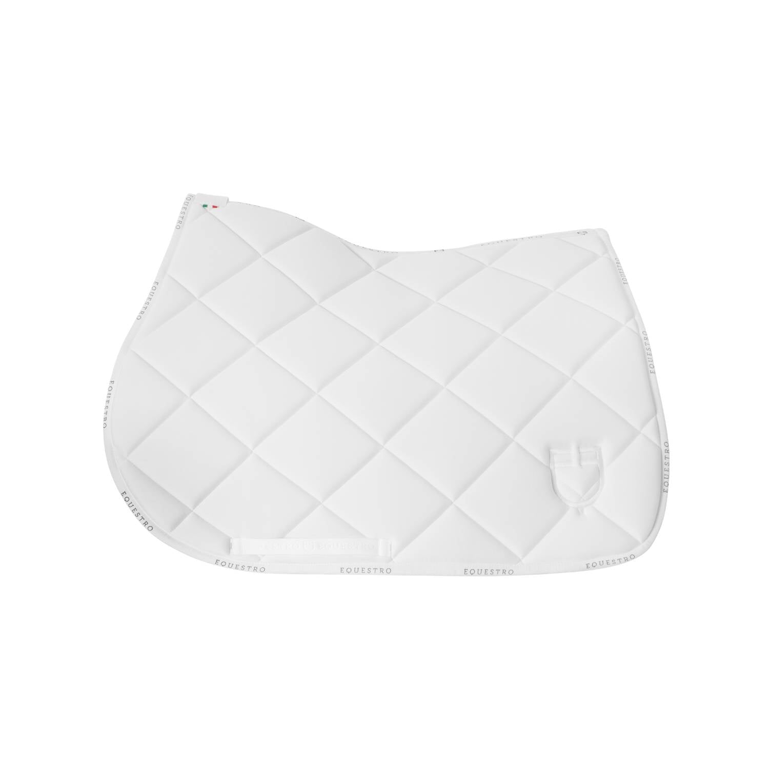 Tapis de selle technique logo blanc/blanc - EQUESTRO