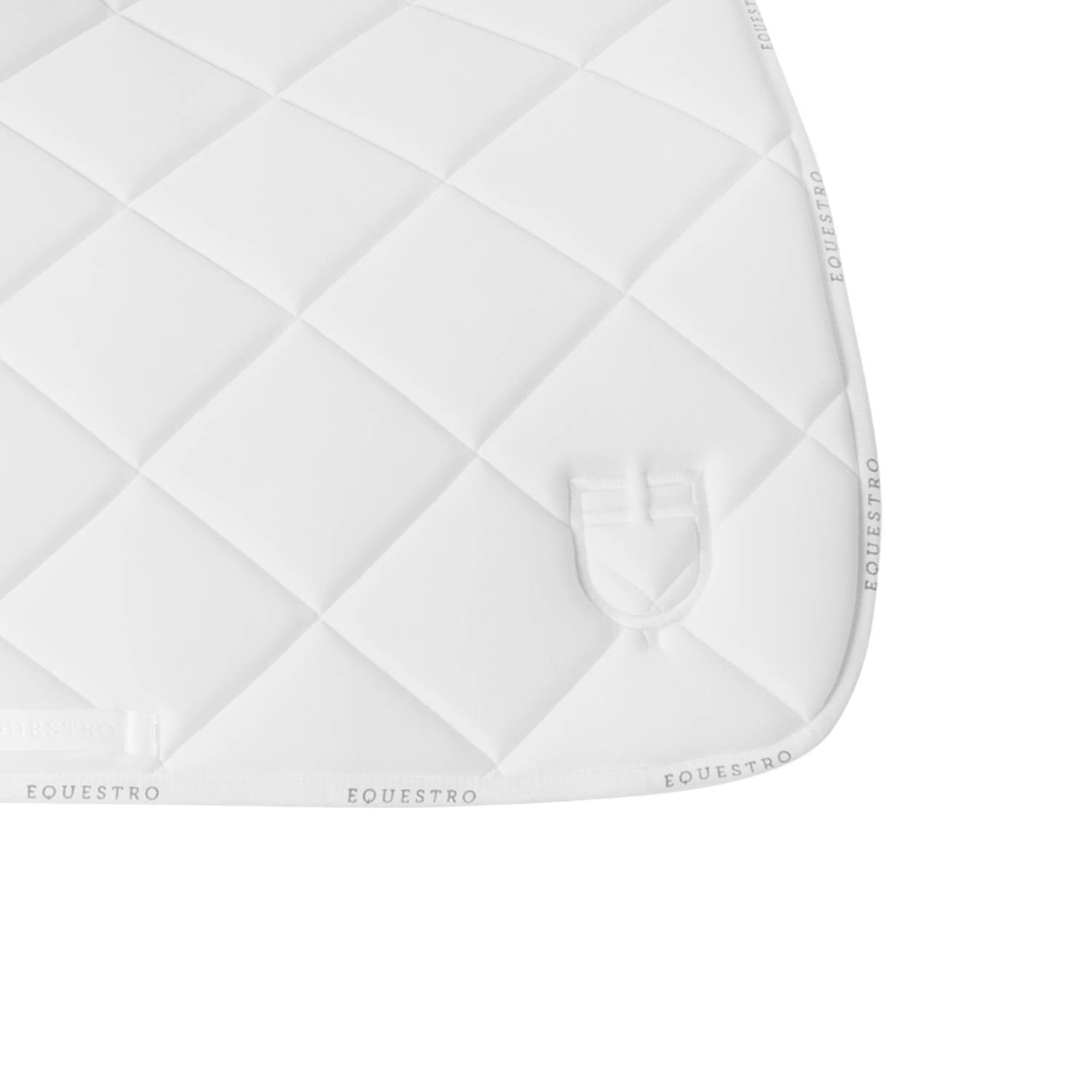 Tapis de selle technique logo blanc/blanc - EQUESTRO