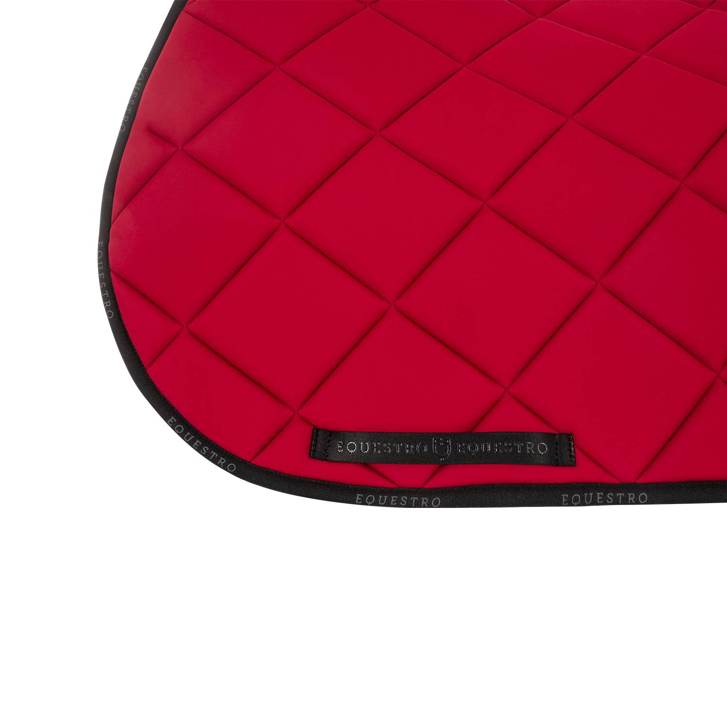 Technical saddle pad logo wine/black - EQUESTRO