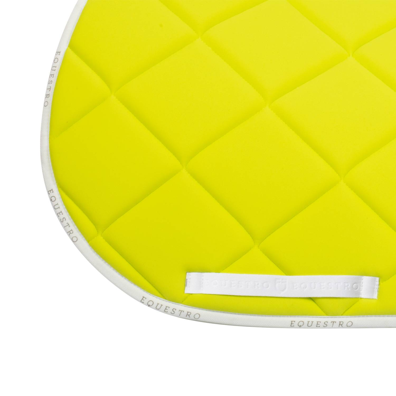 Technical saddle pad logo yellow/white - EQUESTRO