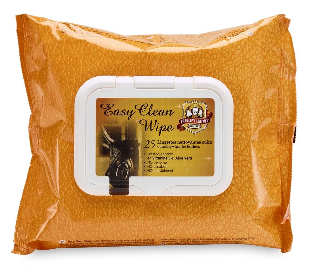 Lingettes nettoyantes pour cuir Easy Clean Wipe - Charlee&