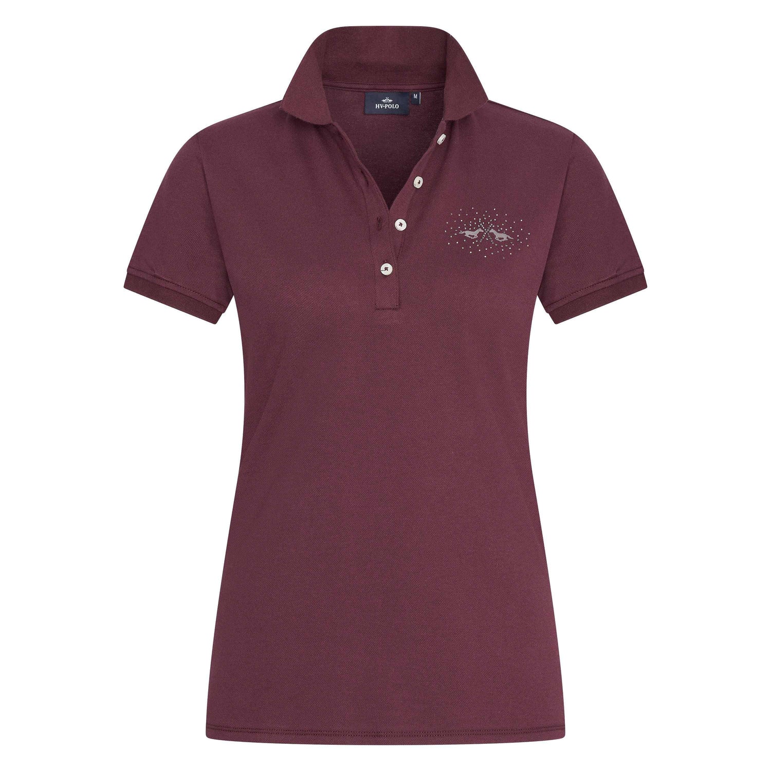 Classic rhinestone riding polo shirt - HV POLO