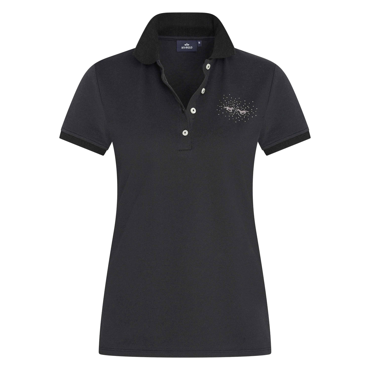 Classic rhinestone riding polo shirt - HV POLO