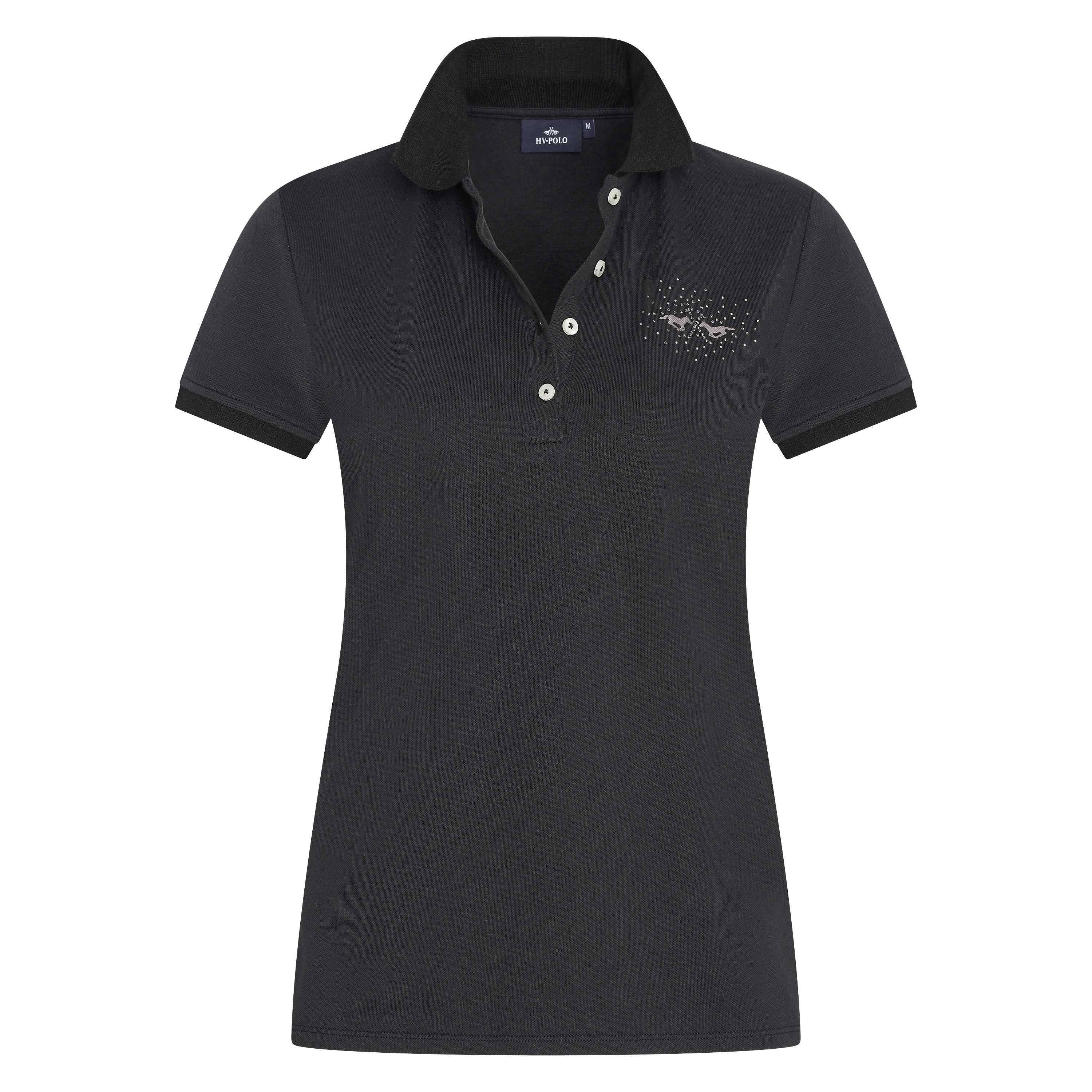 Classic rhinestone riding polo shirt - HV POLO