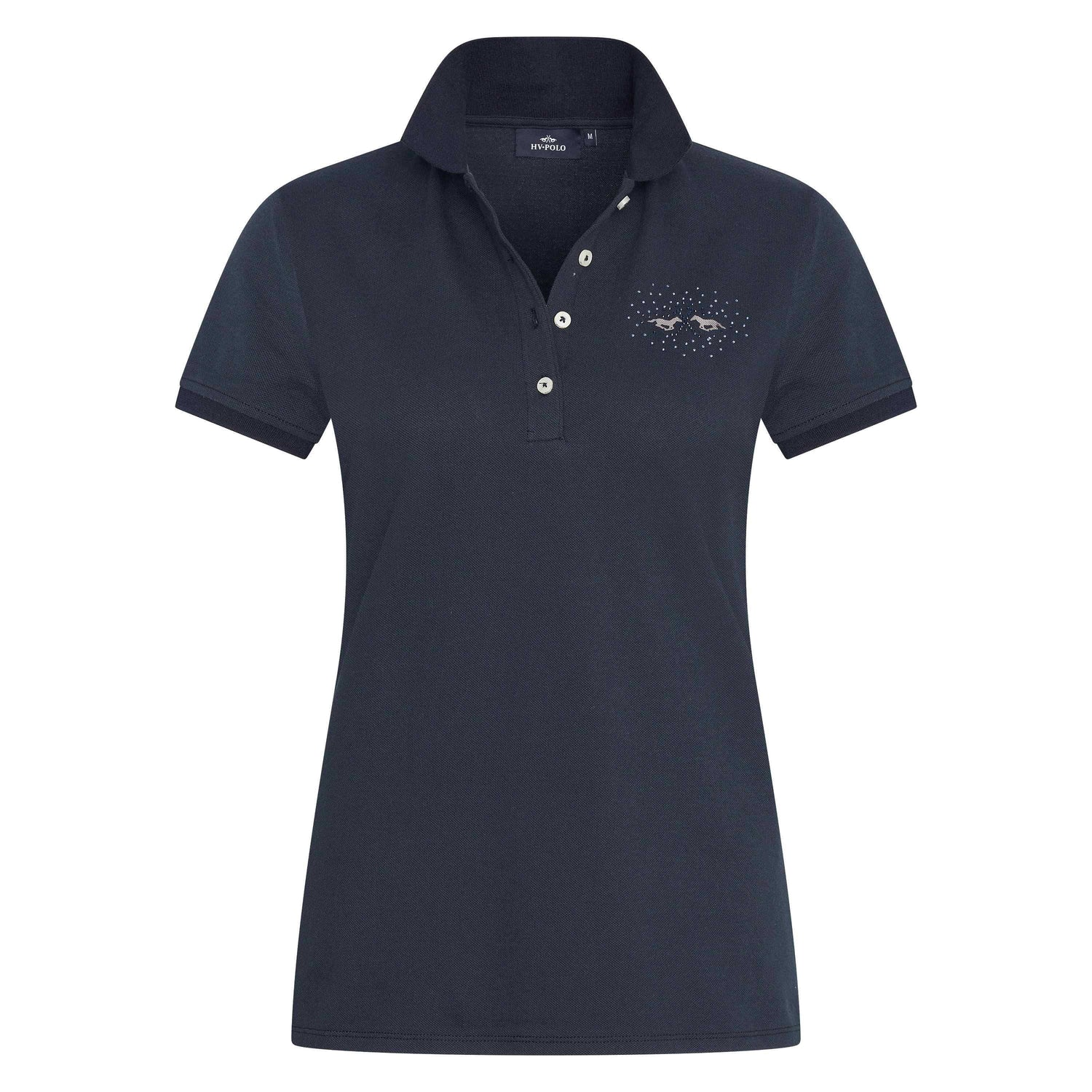 Classic rhinestone riding polo shirt - HV POLO