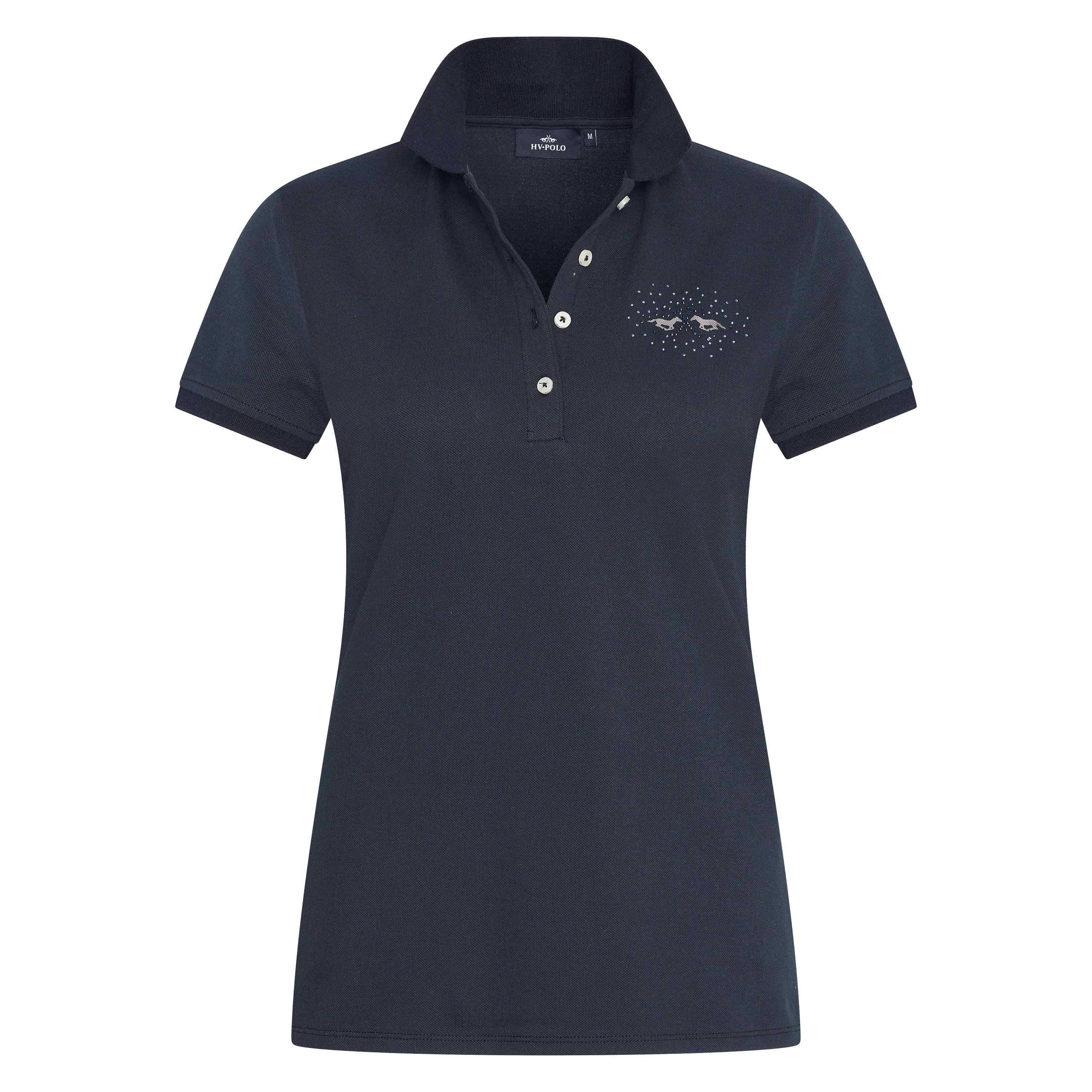 Classic rhinestone riding polo shirt - HV POLO