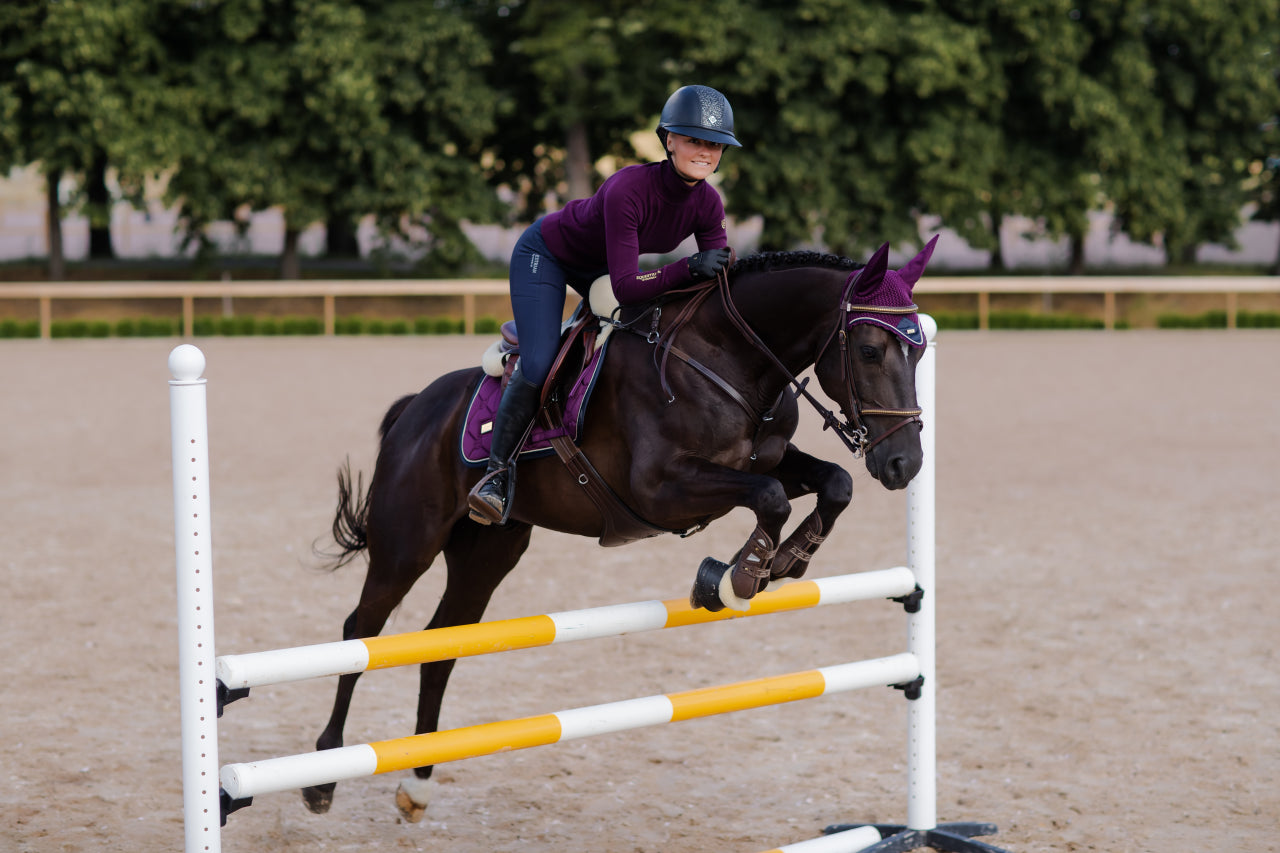 Tapis de selle Purple Gold - Equestrian Stockholm