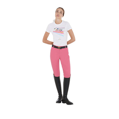 T-shirt ajusté design de saut coloré - EQUESTRO
