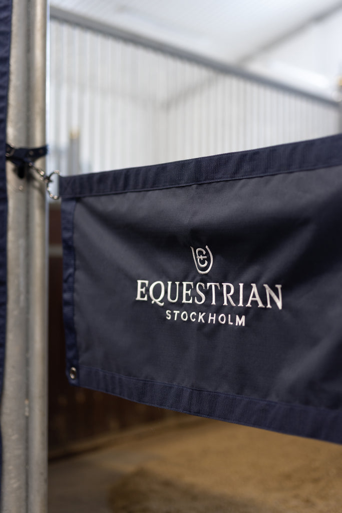 Modern Tech Navy boxing door - Equestrian Stockholm