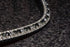 Frontal strass argent et noirs