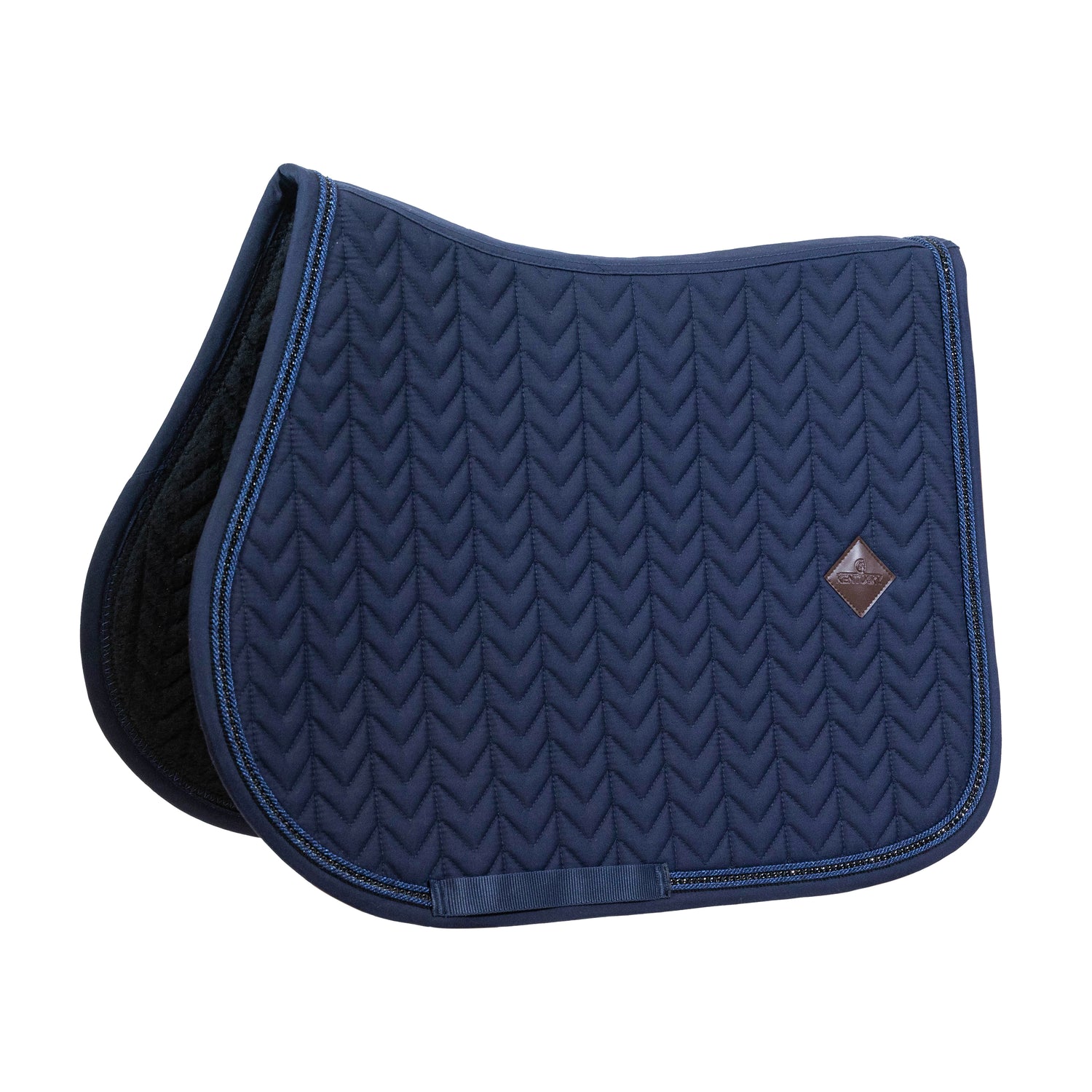 Kentucky Horsewear - Taps de selle Velvet Jumpng Bleu Cel Kentucky Horsewear - Taps de selle Velvet Jumpng Bleu Cel