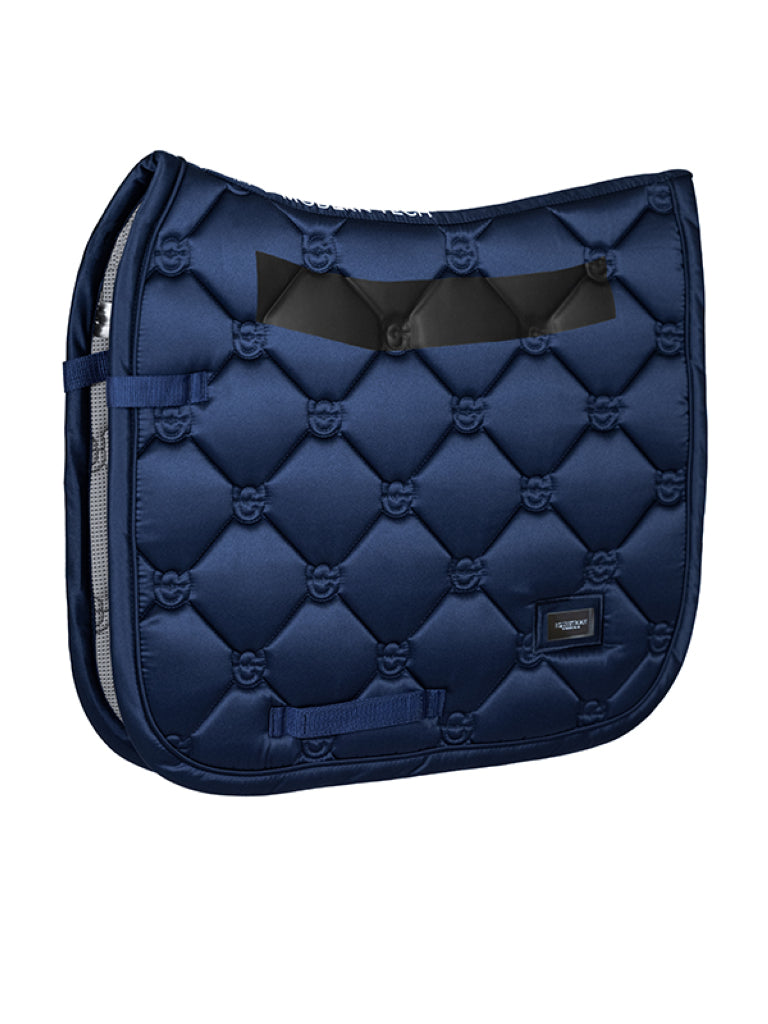 Tapis de selle bleu électrique/noir Equestro Tapis de selle bleu électrique/noir Equestro
