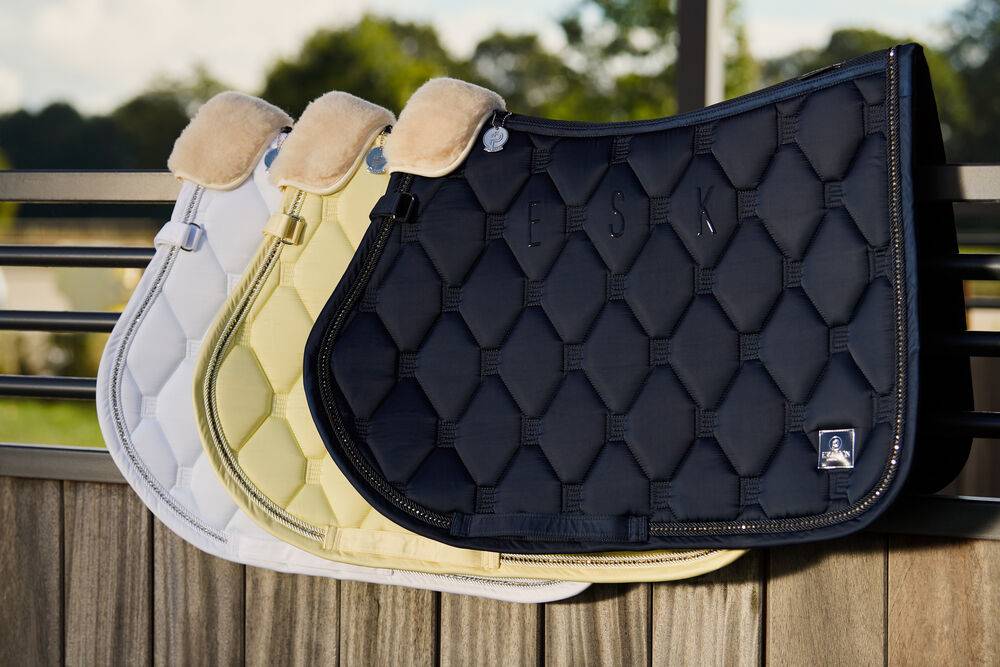 Glossy Crystal Platinum Pure 2023 saddle pad - Eskadron