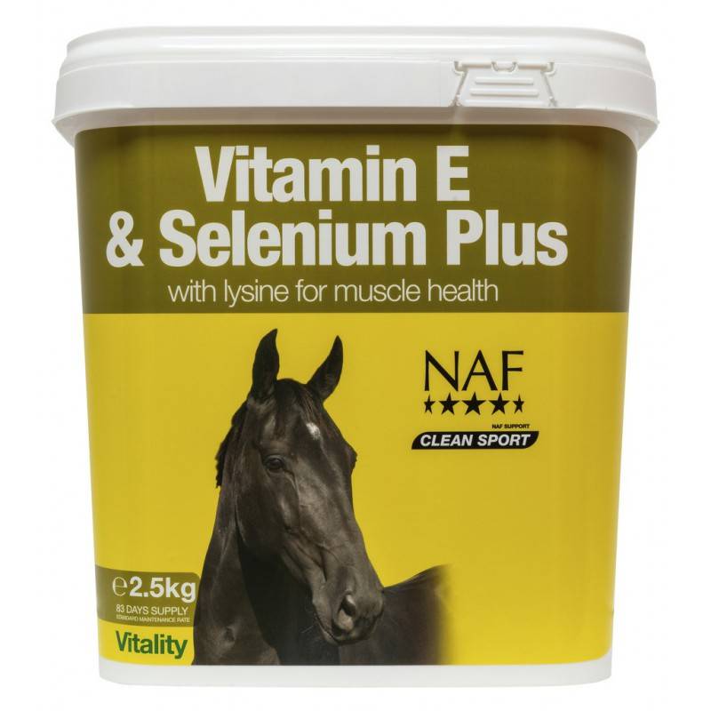 Muscle support food supplement Vitamin E and Selenium Plus - NAF